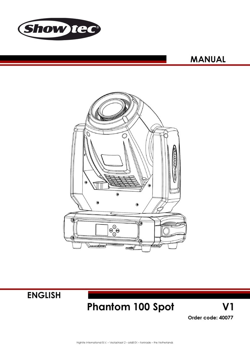 Show Tec Phantom 100 Spot User manual