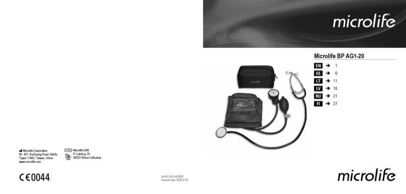 Microlife BP AG1-20 User manual