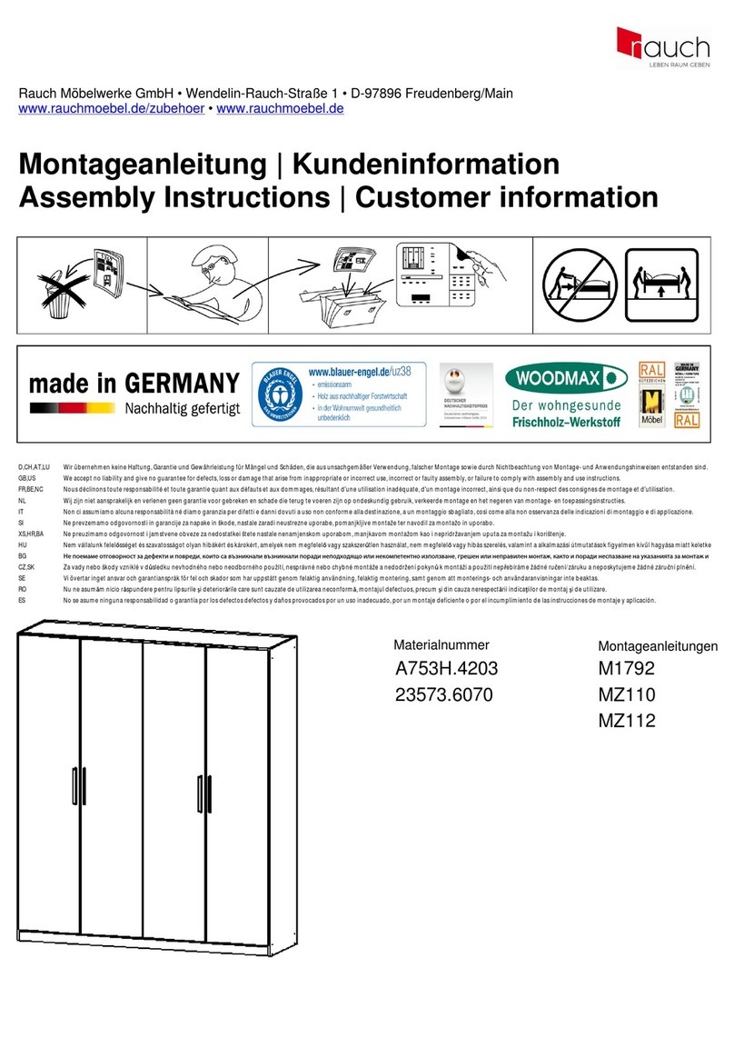 Rauch A753H.4203 Assembly instructions Rauch A753H.4203 Assembly instructions
