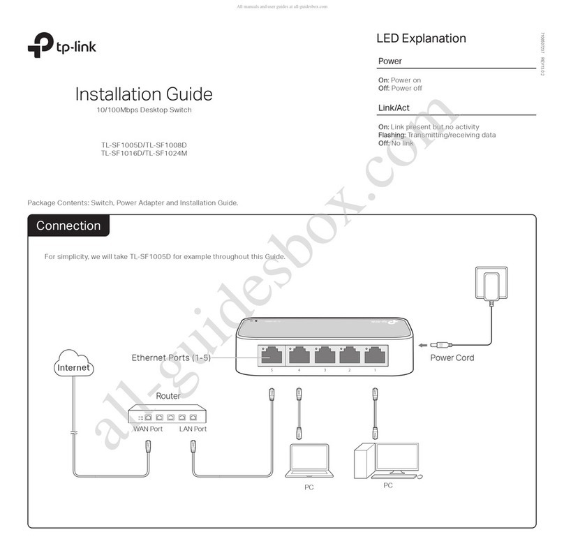 TP-Link TL-SF1005D User manual