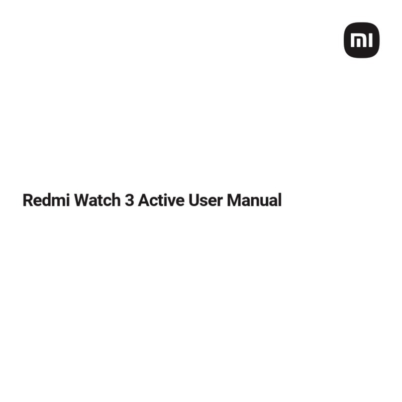 Xiaomi Redmi Watch 3 user manual