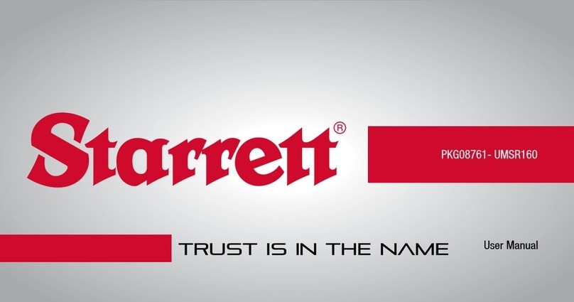 Starrett SR160 user manual