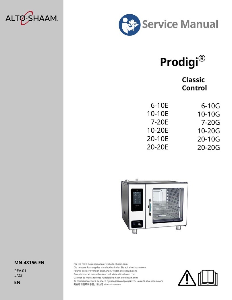 Alto-Shaam Prodigi Classic Control 6-10E User manual