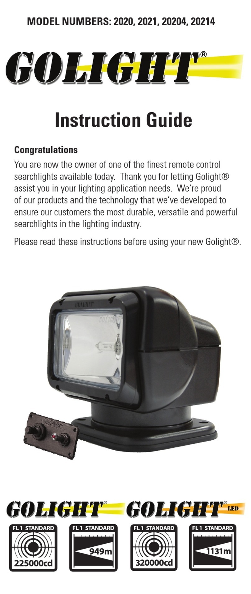 Golight 2020 Manual