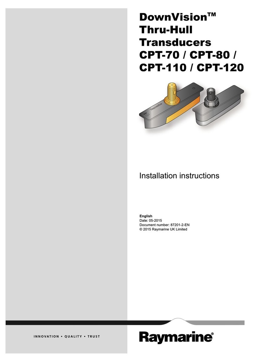 Raymarine DownVision CPT-70 installation instructions
