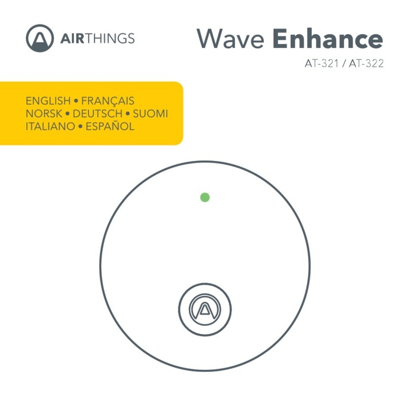 Airthings Wave Enhance AT-321 quick start guide