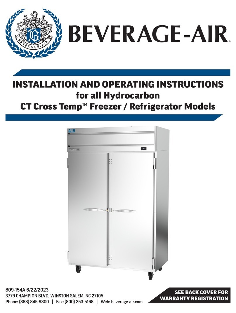 Beverage-Air Cross Temp CT12-12HC-1HS User manual