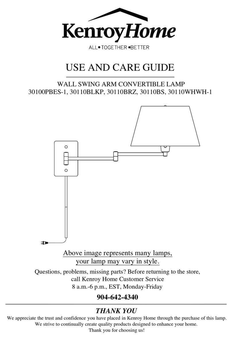 Kenroy Home Simplicity 30110WHWH-1 User manual