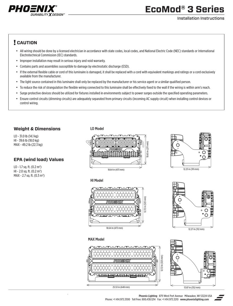 Phoenix EcoMod 3 Series installation instructions Phoenix EcoMod 3 Series installation instructions