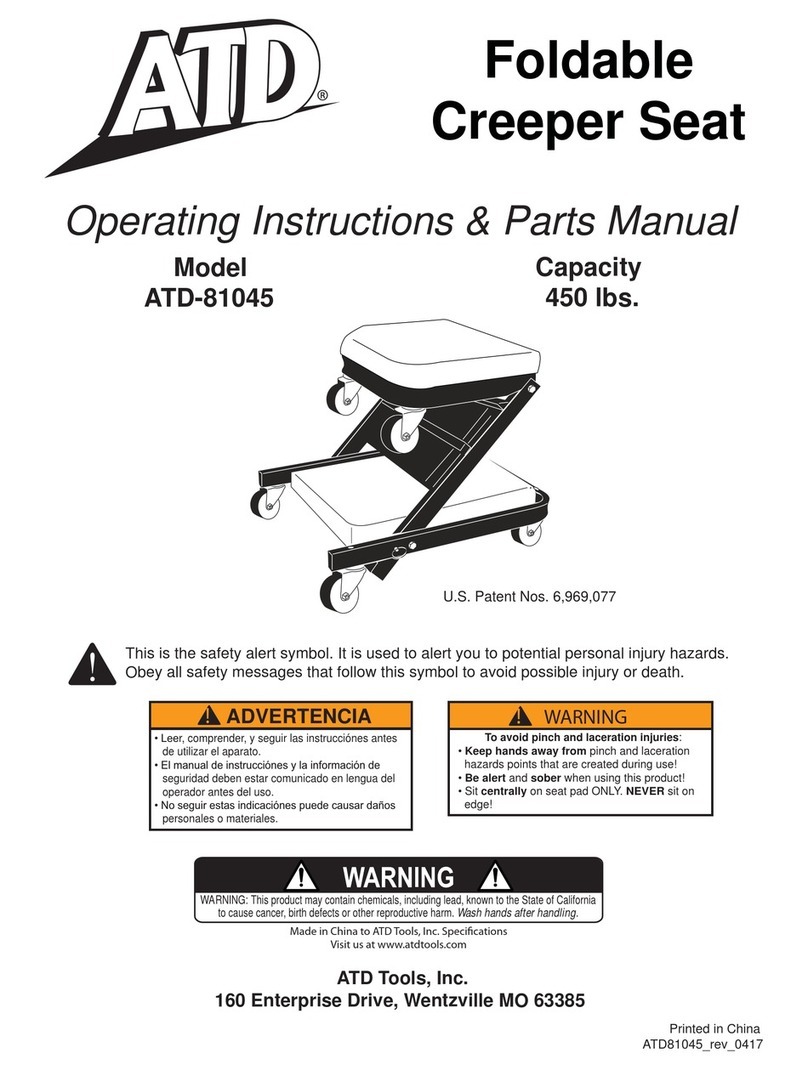 ATD Tools ATD-81045 Operating instructions & parts manual