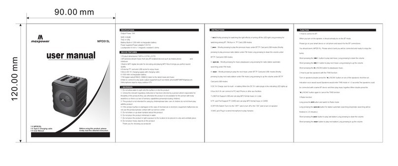 MaxPower MPD515L user manual