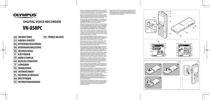 Olympus VN-850PC User manual