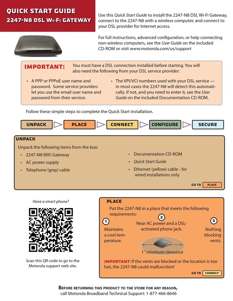 Motorola Netopia 2247-N8 User manual
