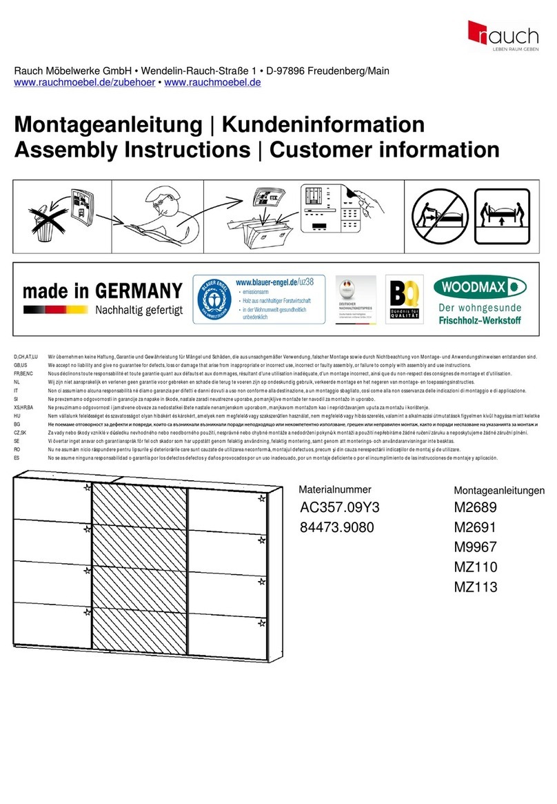Rauch AC357.09Y3 Assembly instructions