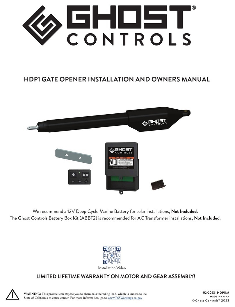 Ghost Controls HDP1 Installation instructions