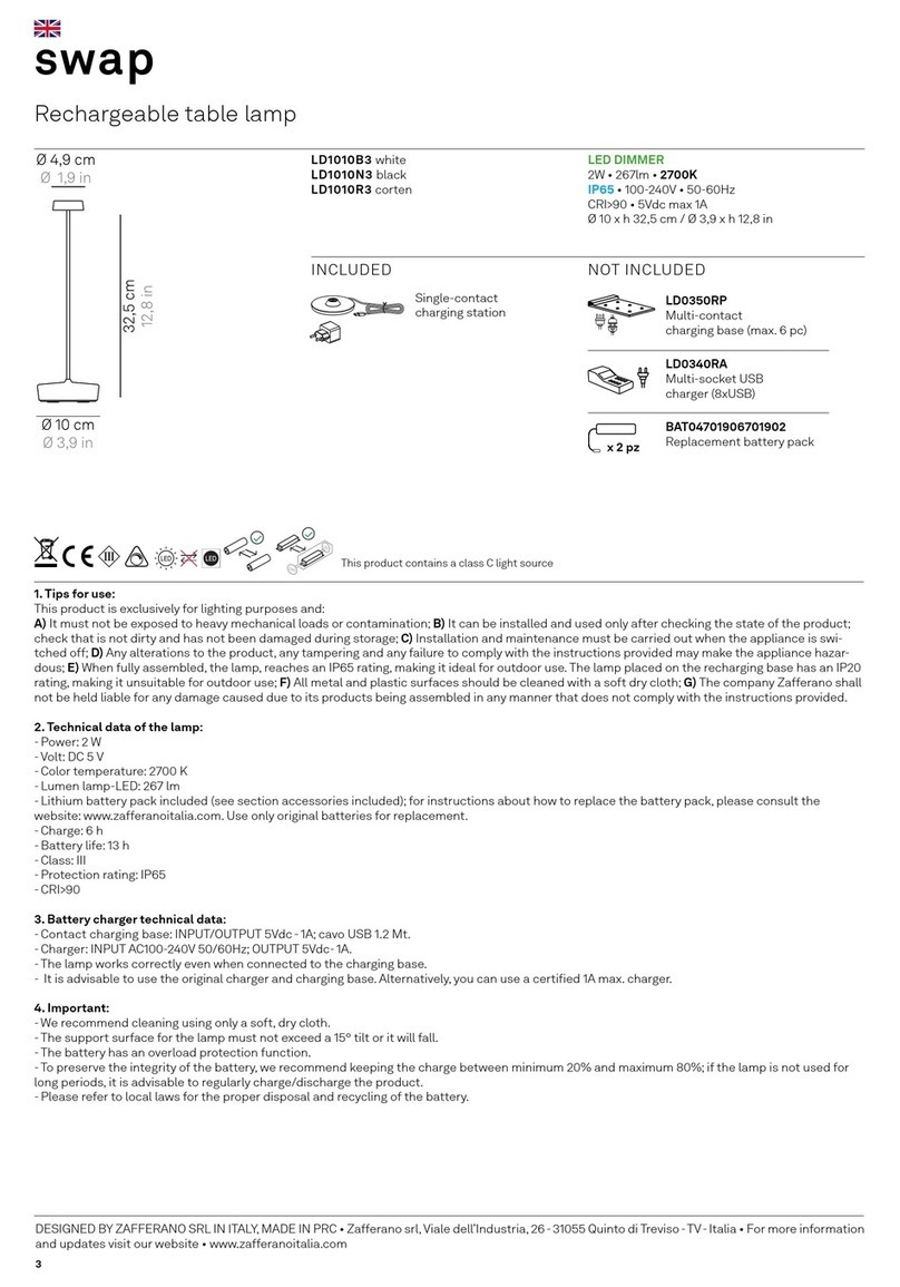 Zafferano Swap LD1010B3 quick start guide
