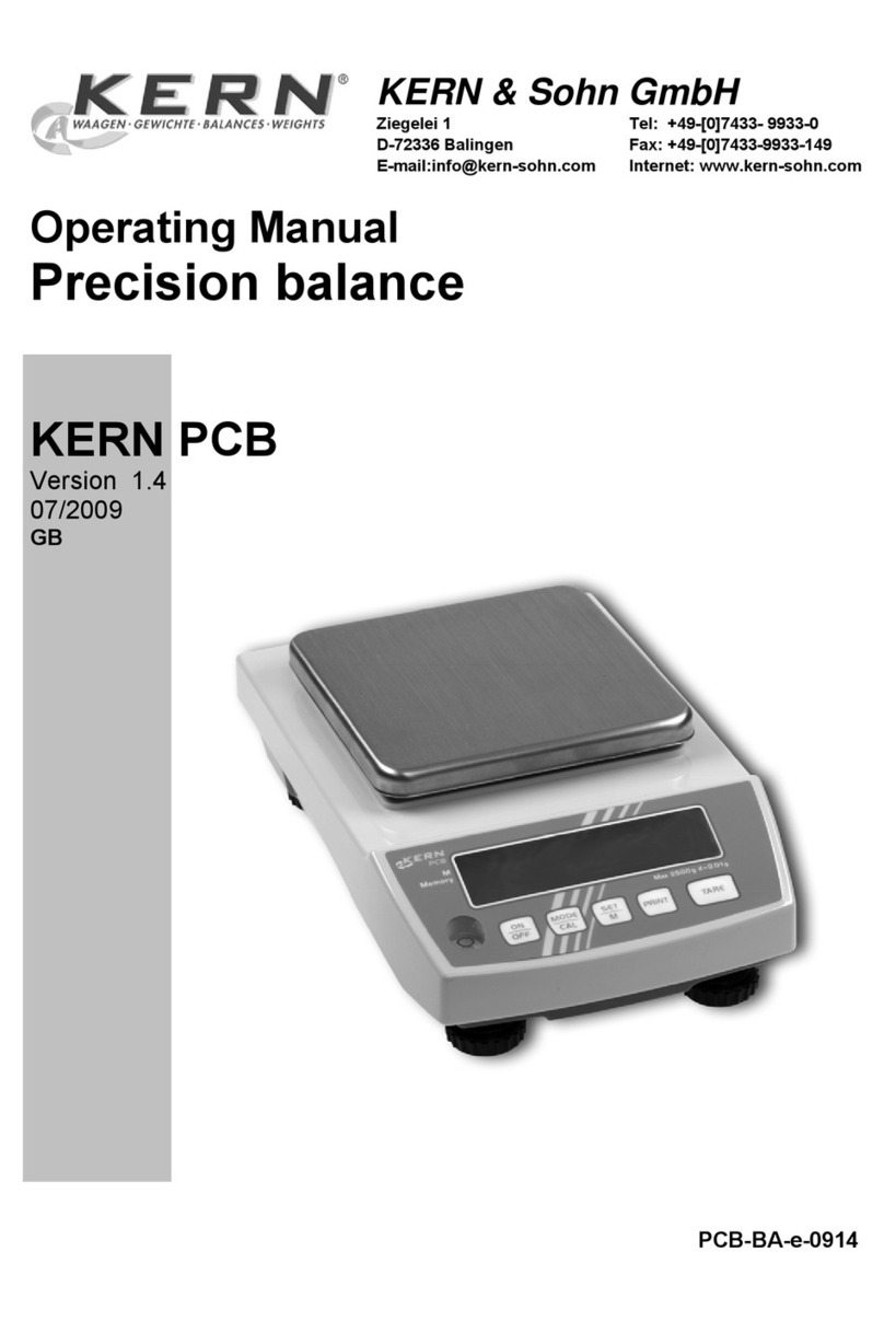 KERN&SOHN PCB-BA-e-0914 User manual