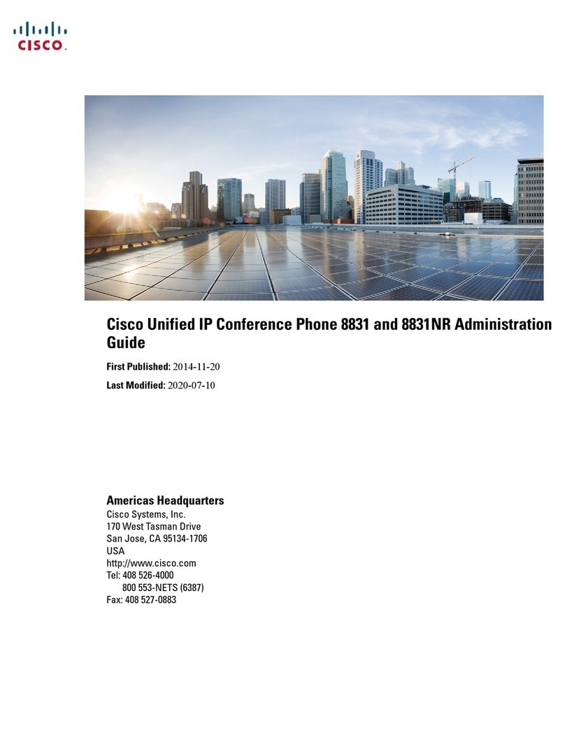 Cisco Unified IP Conference Phone 8831NR Instruction Manual