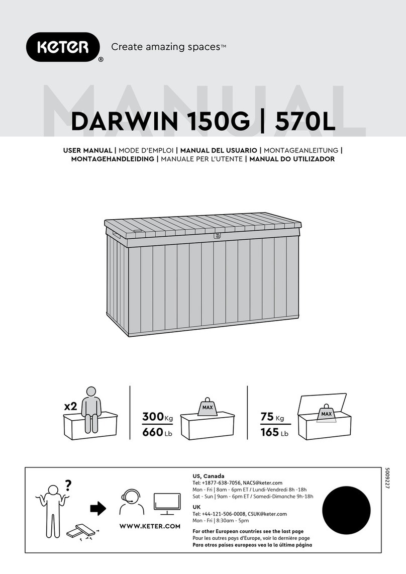 Keter DARWIN 150G 570L User manual
