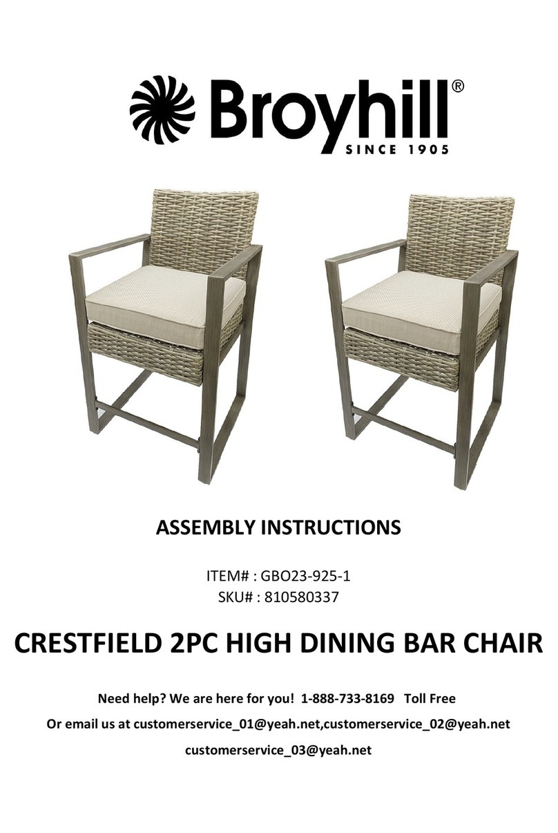 Broyhill CRESTFIELD GBO23-925-1 User manual Broyhill CRESTFIELD GBO23-925-1 User manual