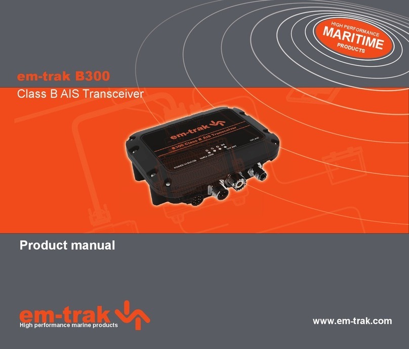 Em-Trak B300 Series User manual