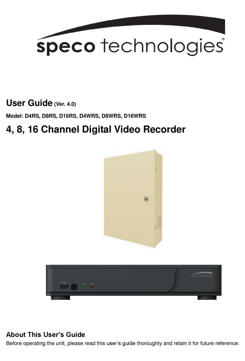 Speco D8RS user guide