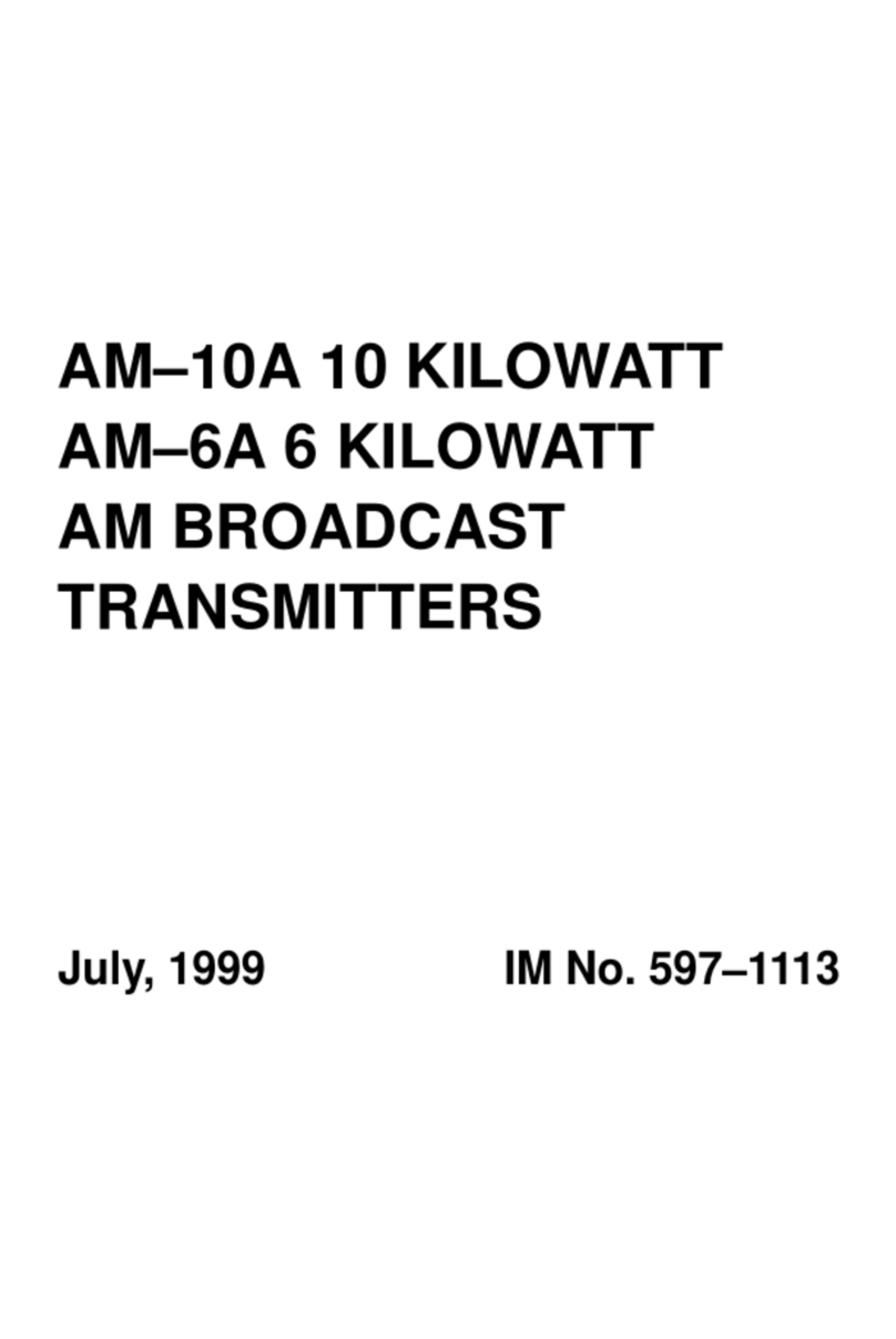 Broadcast Electronics AM-6A User manual