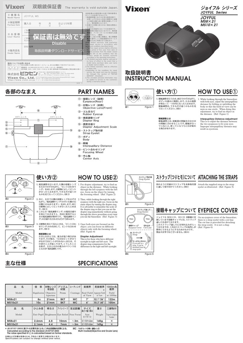 Vixen JOYFUL Series User manual