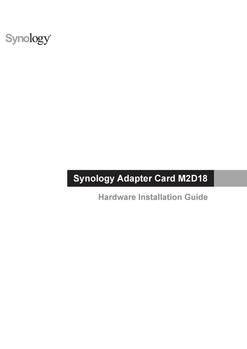 Synology M2D18 Hardware installation guide