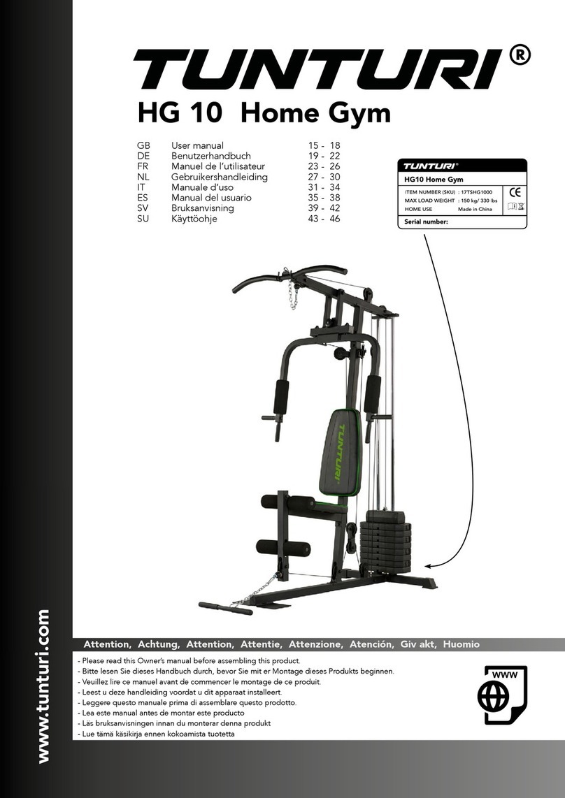 Tunturi 17TSHG1000 user manual