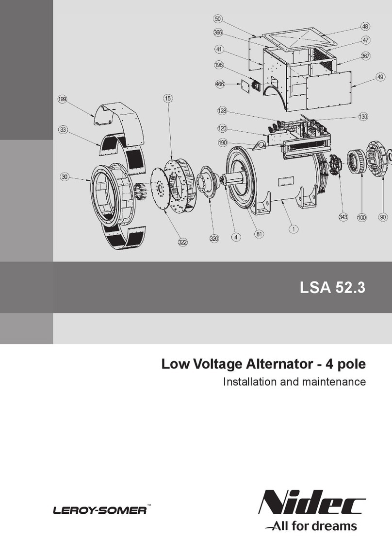 Nidec LSA 52.3 Installation and Maintenance