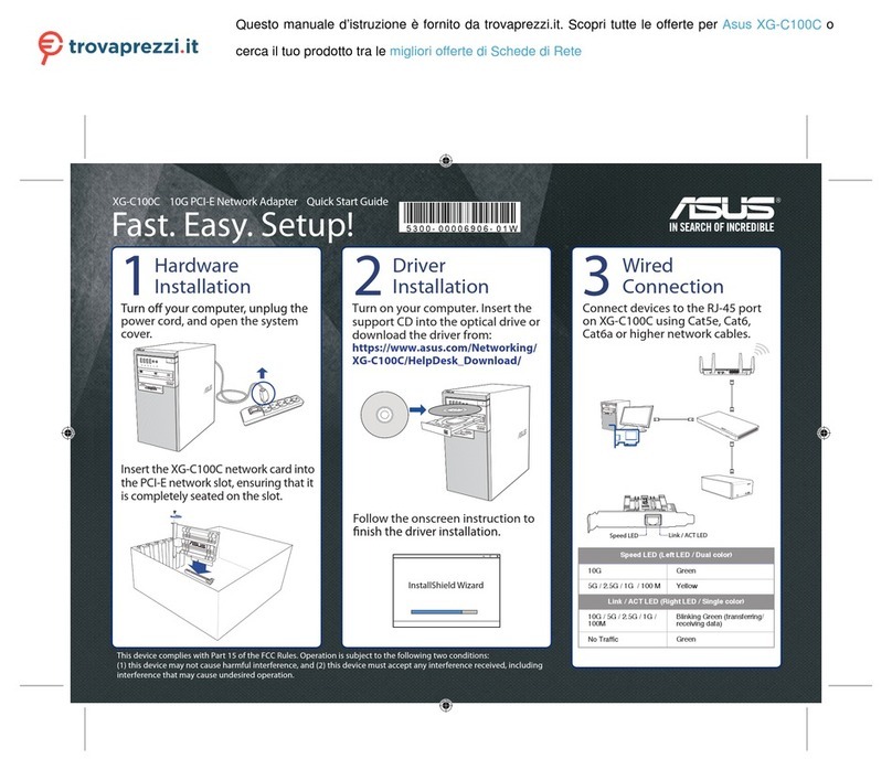Asus XG-C100C User manual