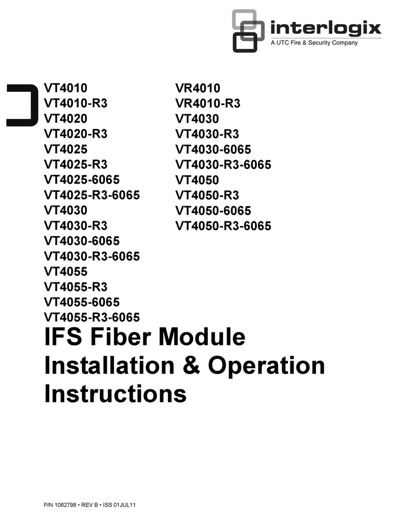 UTC Fire and Security interlogix VT4010 Installation & operation instructions