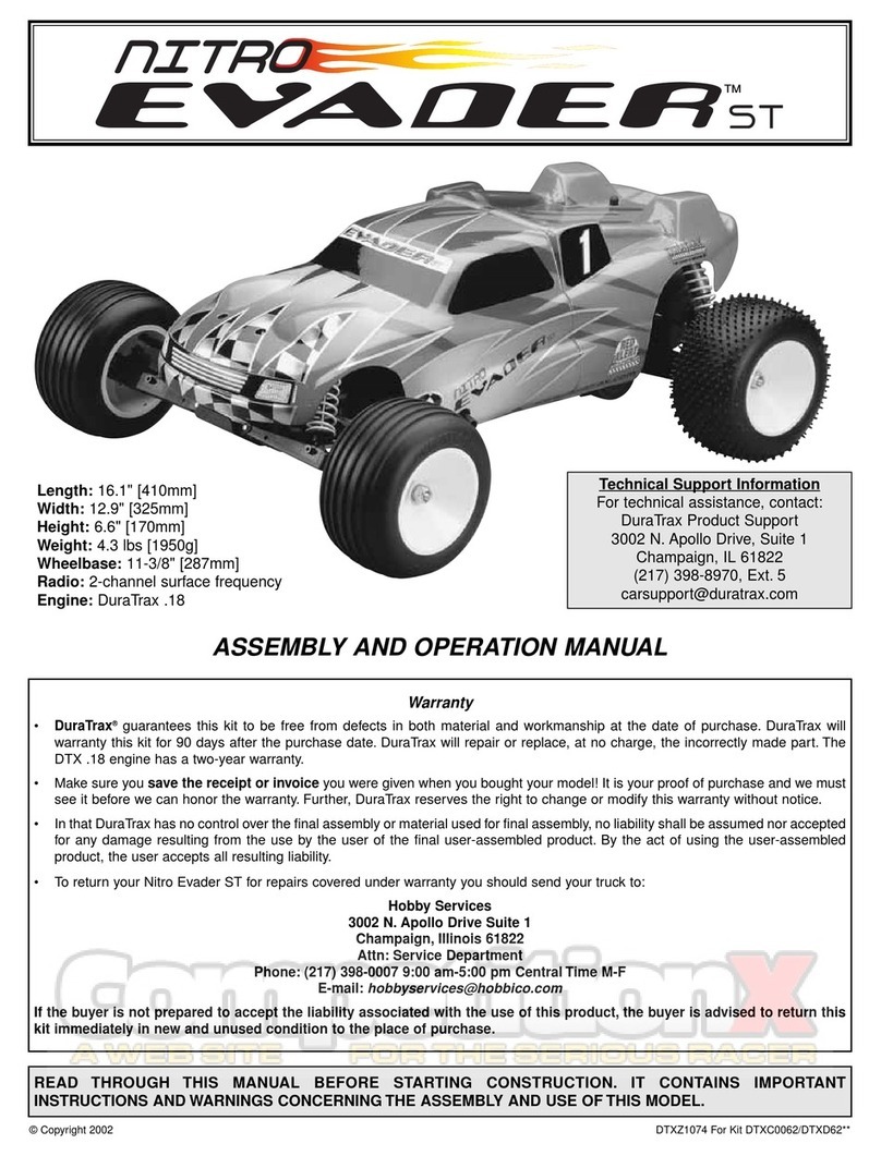 Hobby Services Nitro Evader ST Assembly and operation manual Hobby Services Nitro Evader ST Assembly and operation manual