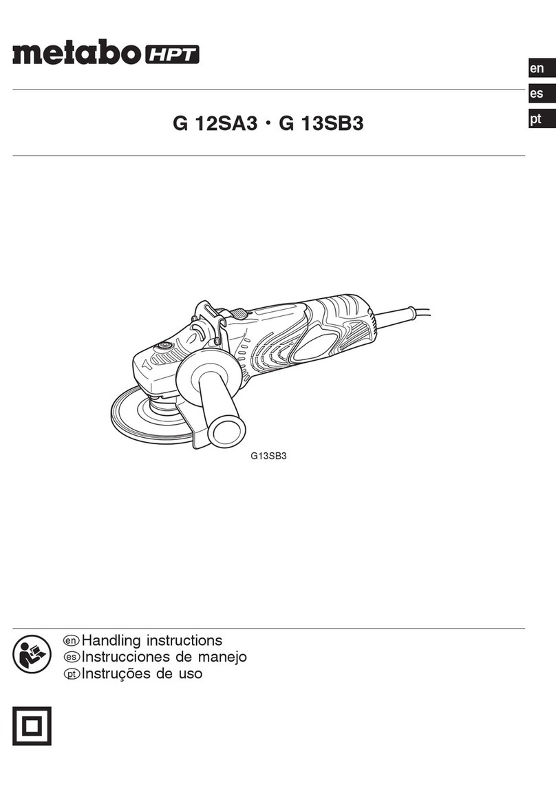 Metabo HPT G 12SA3 Handling instructions