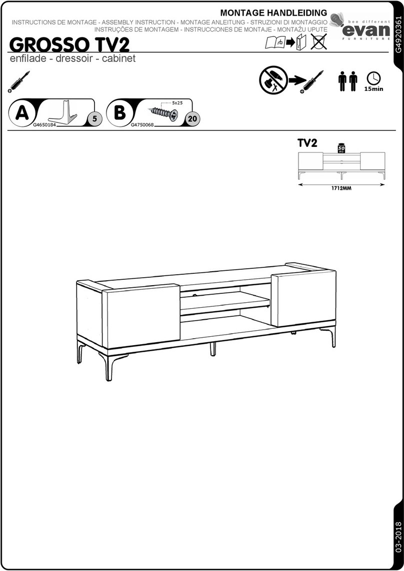 Evan furniture GROSSO TV2 Assembly instruction Evan furniture GROSSO TV2 Assembly instruction