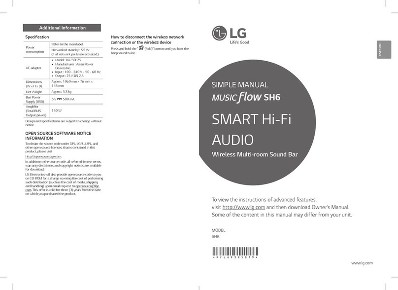 LG SH6 User manual