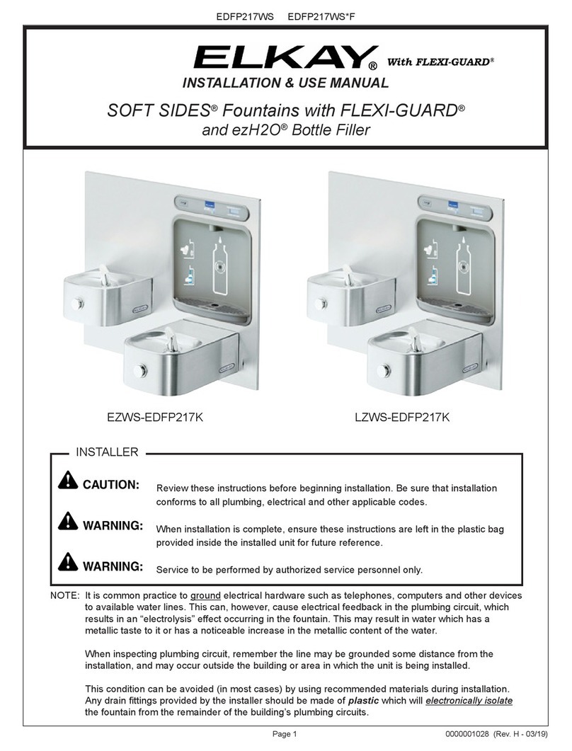 Elkay SOFT SIDES EDFP217WS F Series Instructions for use
