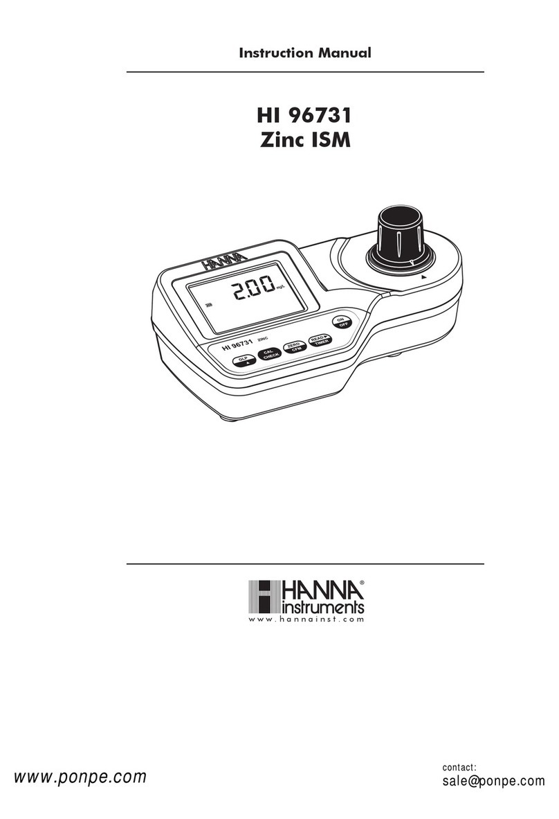 Hanna Instruments HI 96731 instruction manual