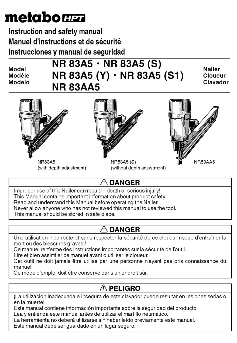 Metabo HPT NR 83A5 Instruction Manual