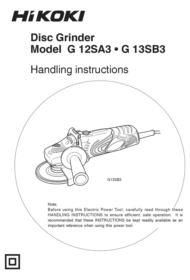HIKOKI G 12SA3 Handling instructions