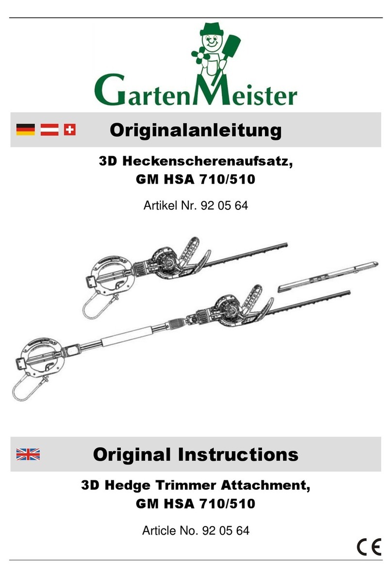 Garten Meister GM HSA 710/510 Original instructions