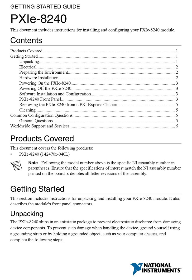 National Instruments PXIe-8240 User manual
