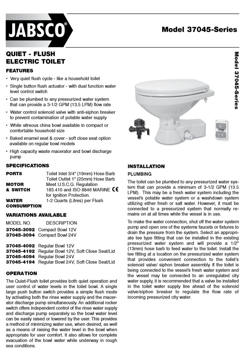 Xylem Jabsco 37045 Series manual