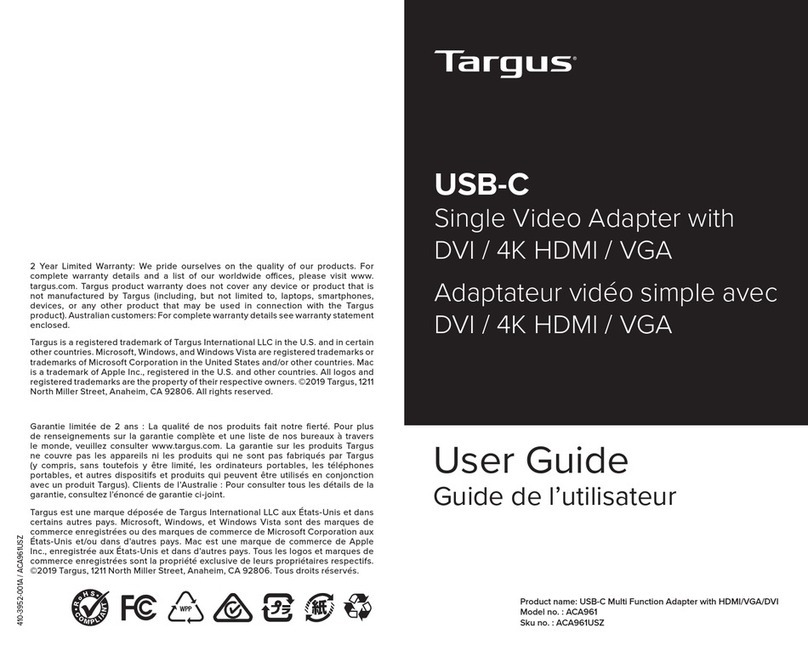 Targus ACA961USZ user guide