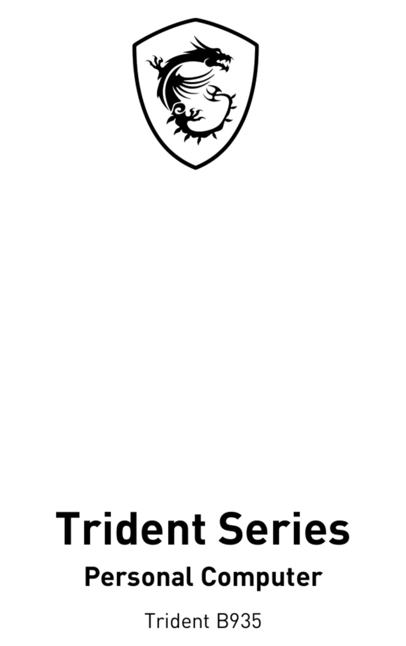 MSI Trident B935 User manual