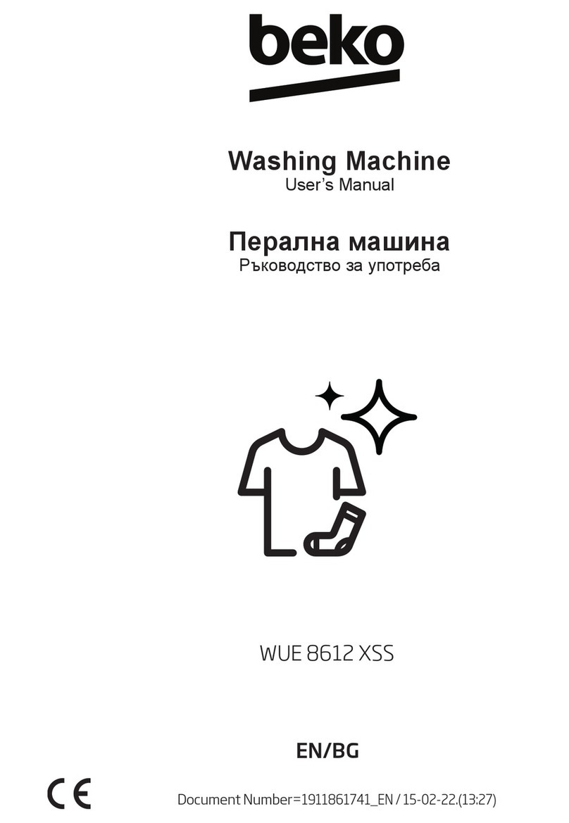 Beko WUE 8612 XSS User manual