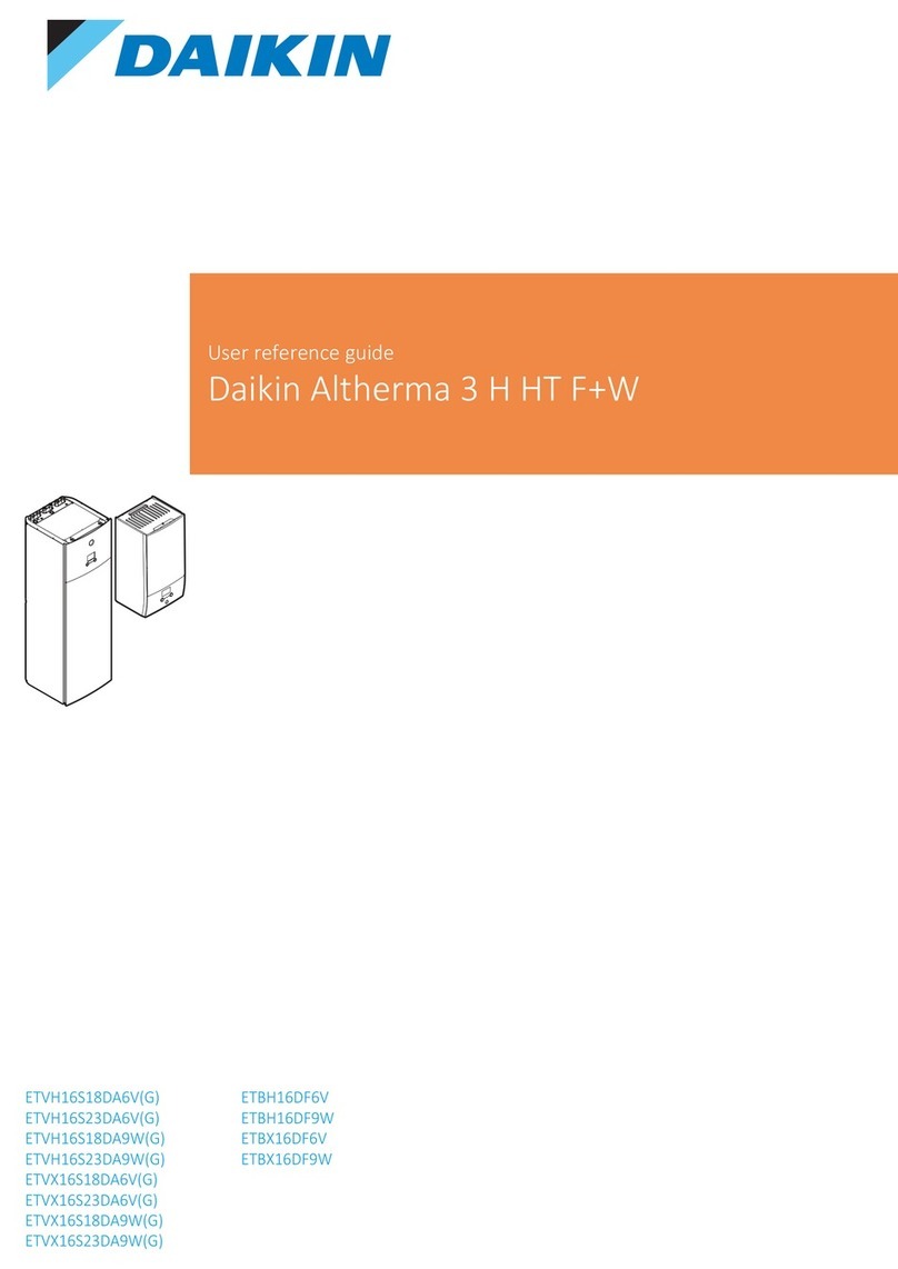 Daikin ETBH16DF9W User reference guide