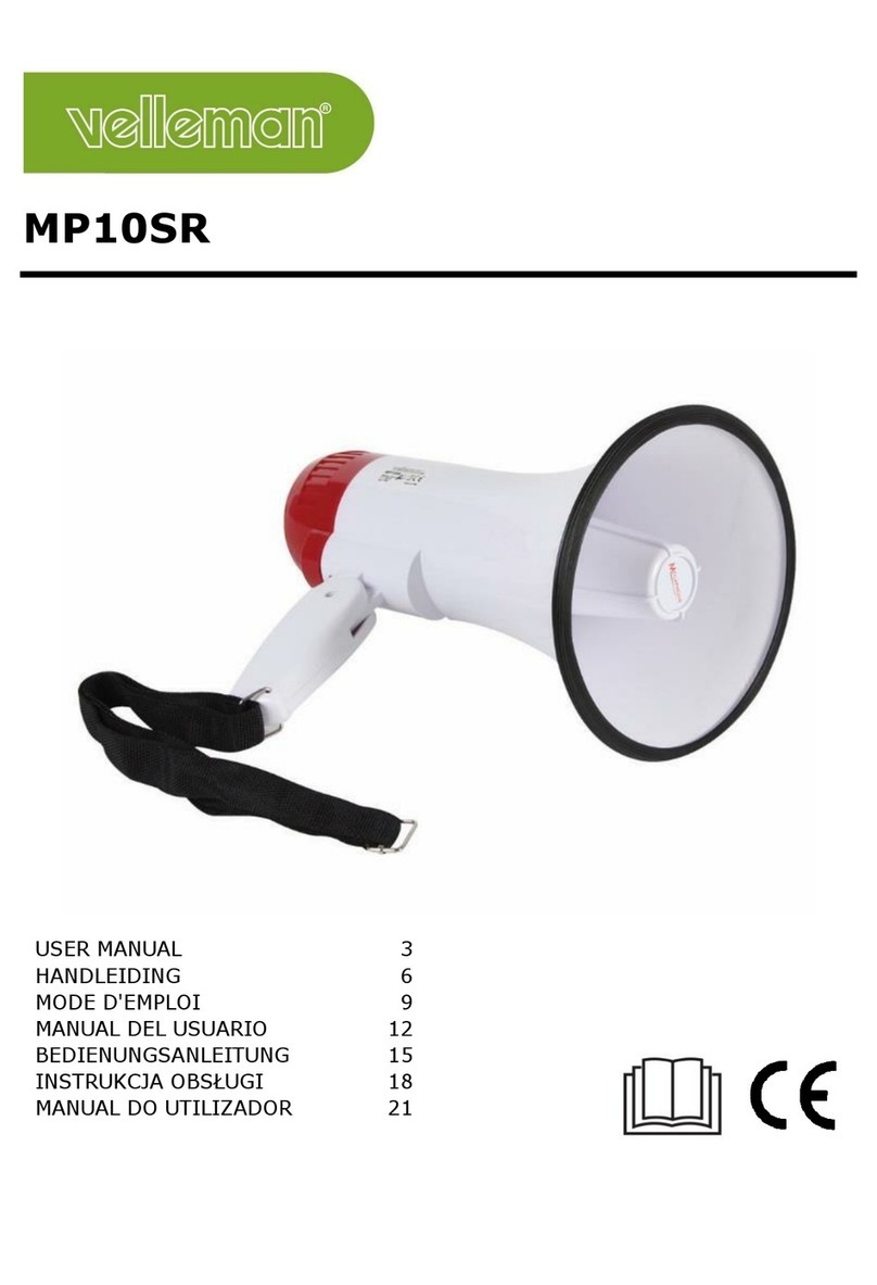 Velleman MP10SR User manual