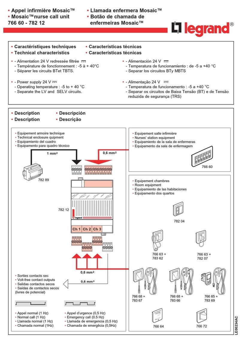LEGRAND Mosaic 782 12 User manual
